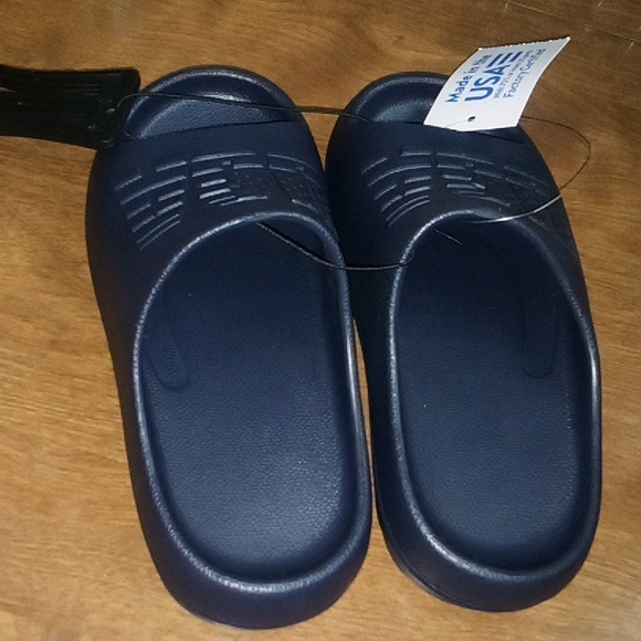 PRICE DROP Kids USA blue slides sandals size 13 - Picture 8 of 9